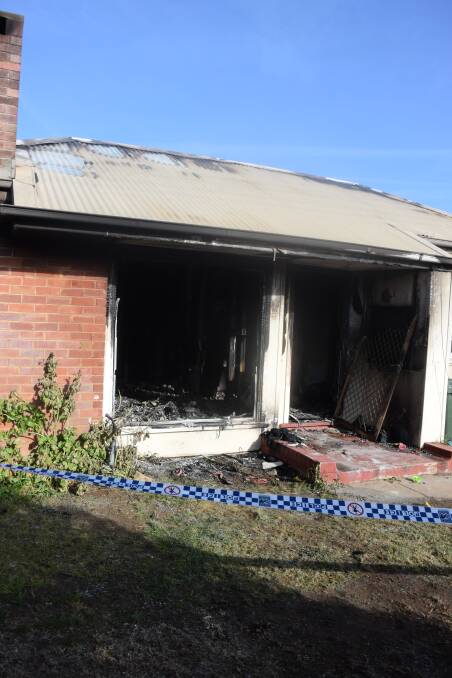 The family home in Monger St was completely gutted by fire.


