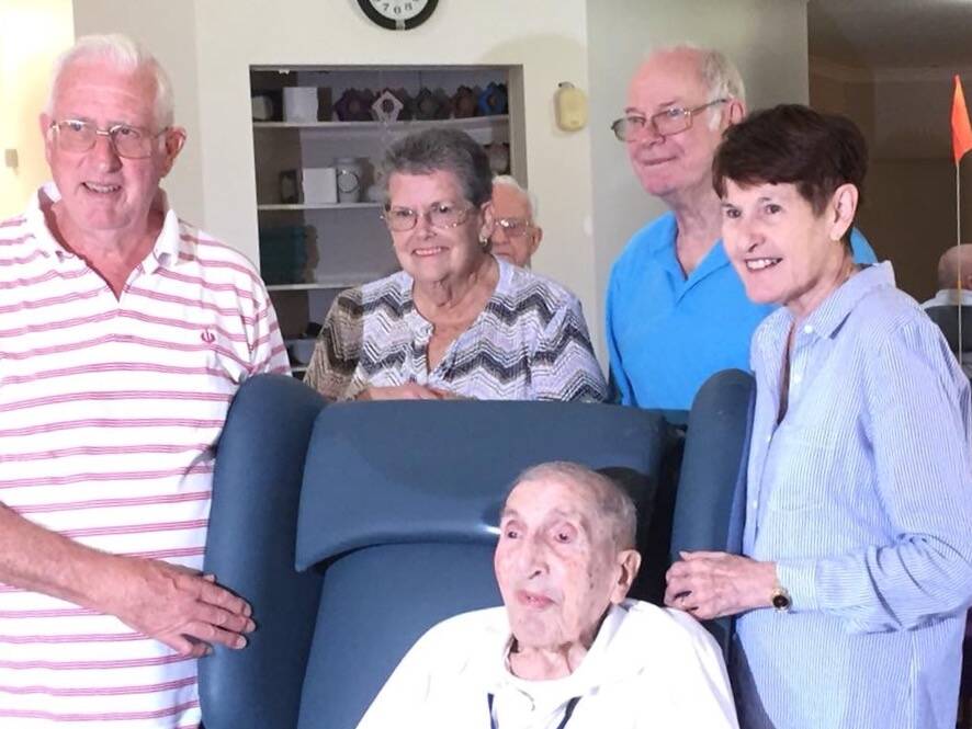 Joe Fish celebrating his 103 birthday with Ron and Beverly Fish and Ray and Louise Batze (Con't)  