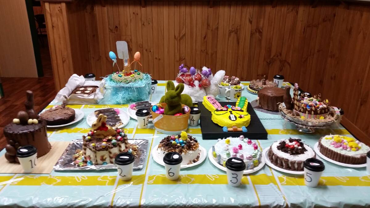 The amazing array of delicious cakes.
