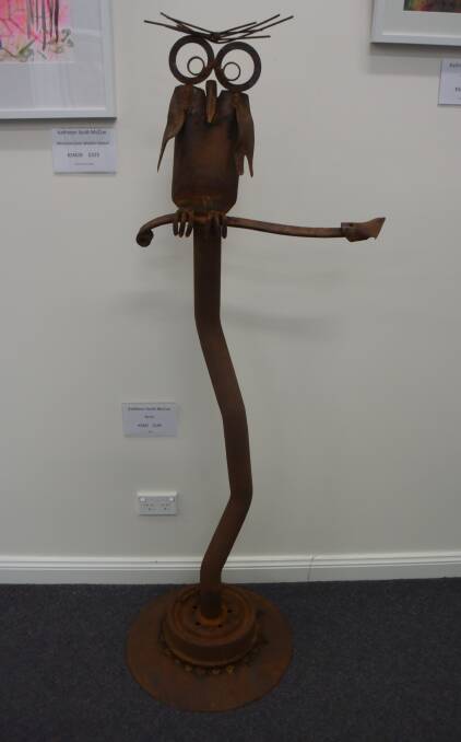 One of Kathleen Scott-McCue's wonderful sculptures titled "Blinky".