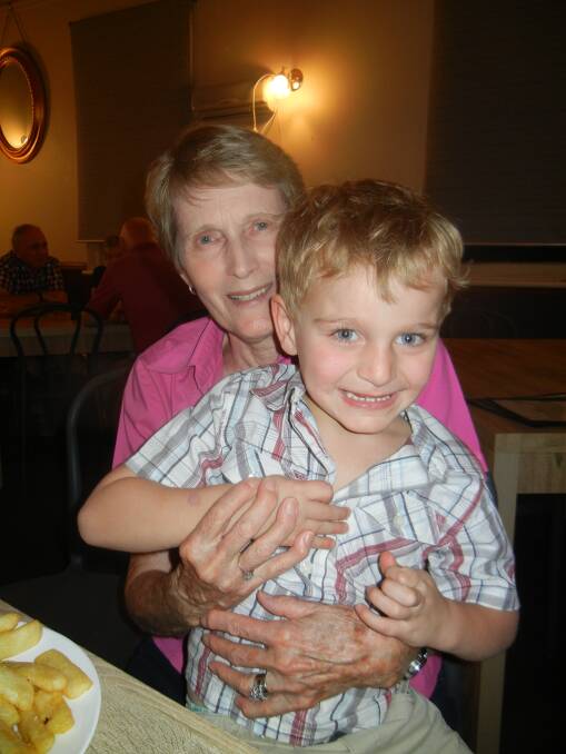  Barbara and her grandson Charlie Knight. 