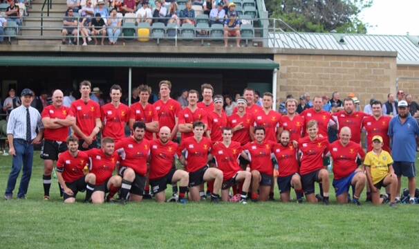 The Classic Wallabies included a number of Grenfell players in the Graincorp Cup held in Orange. Image supplied  
