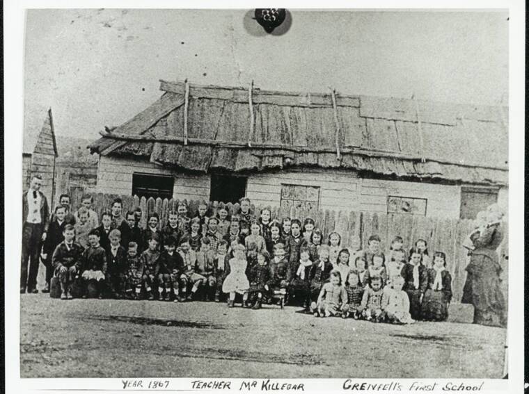 The first Grenfell Public School: Photo State Archives and records NSW.