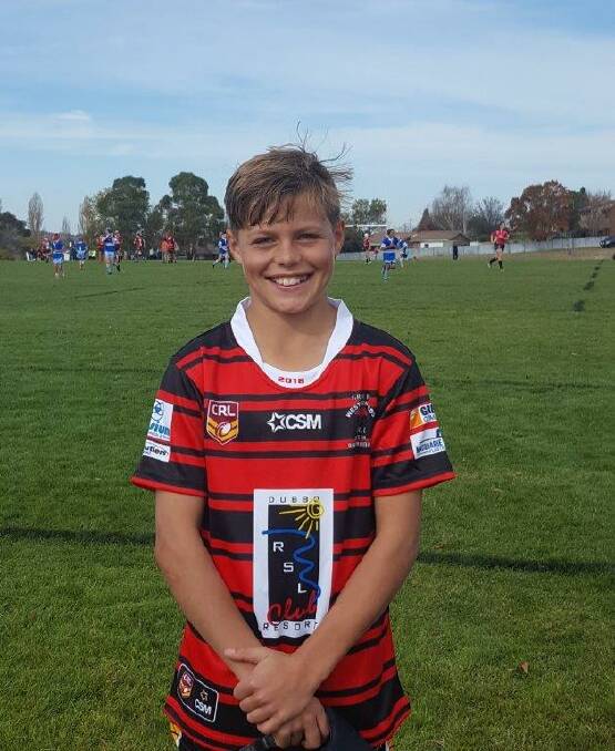 Grenfell U12's representative player Lachlan Smith. Photo supplied.