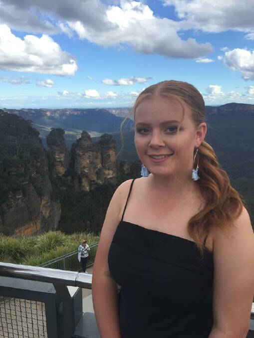 Jade Hooper photographed at the Three Sisters prior to her Year 10 Formal in Katoomba (Cont) 
