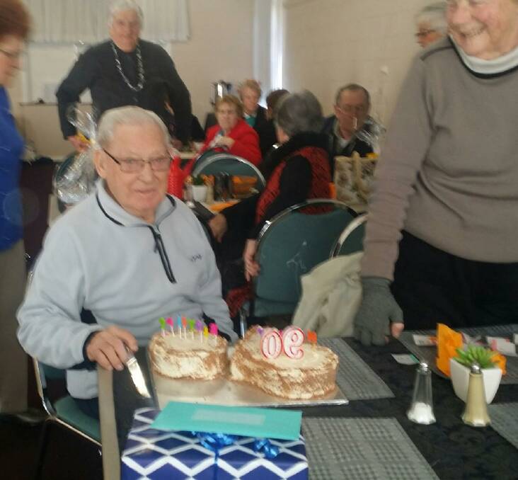 Fred Paul celebrated his 90th birthday with friends at the MOW luncheon held at the Grenfell Country Club. 