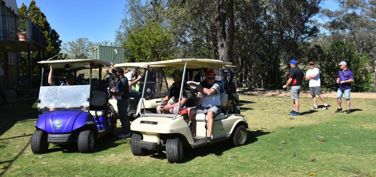 GOLF: Grenfell golfers get ready to head to the greens at a recent Country Club tournament.