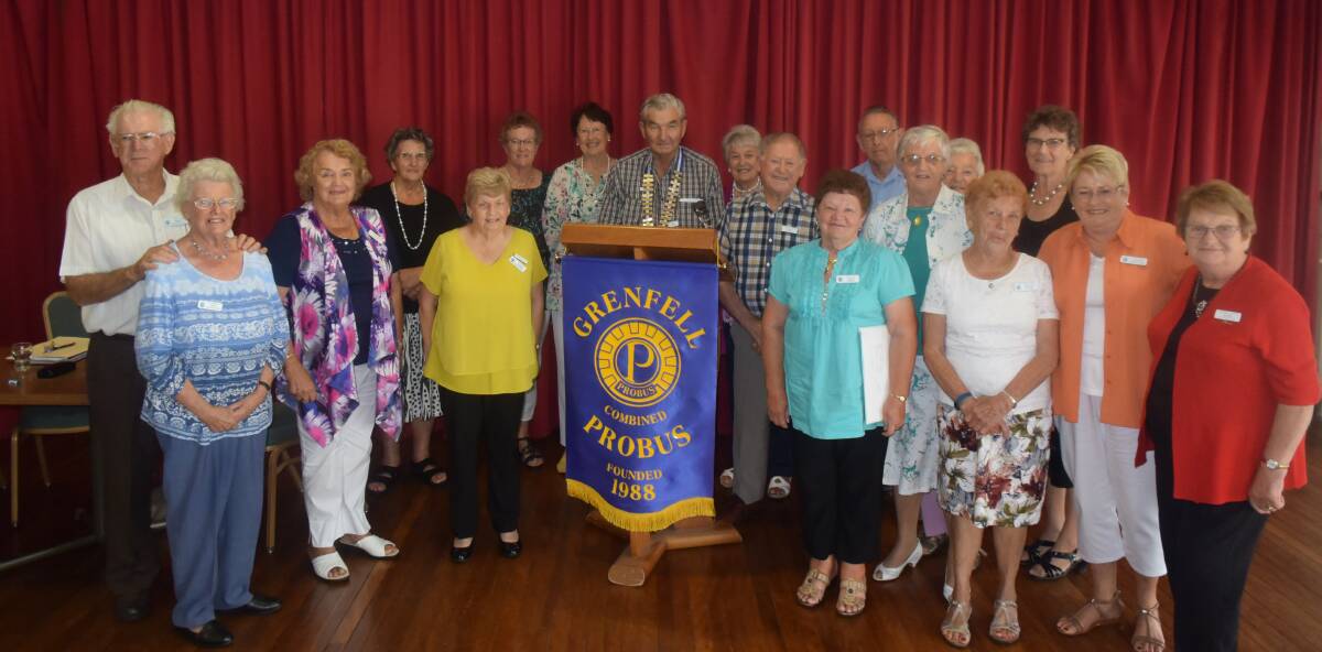 Members of the Grenfell Combined Probus Club.