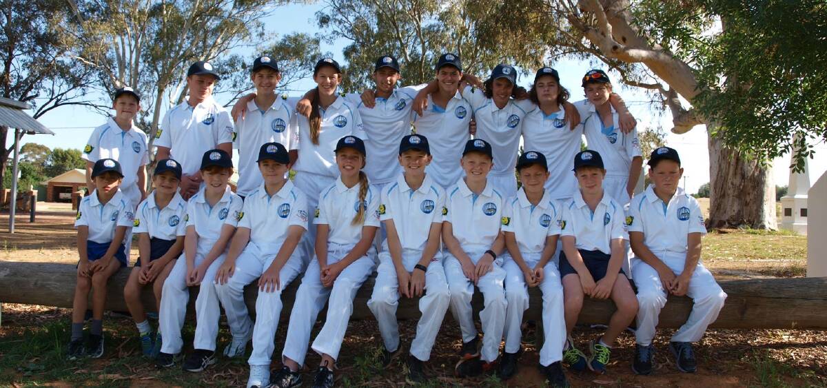 Members of the Grenfell Eels Junior Cricket Club stages 2 and 3.