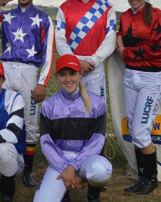 Talented jockey Samara Johnson, who tragically lost her life in a car accident last week, is seen here at the 2017 Grenfell Picnic Races.