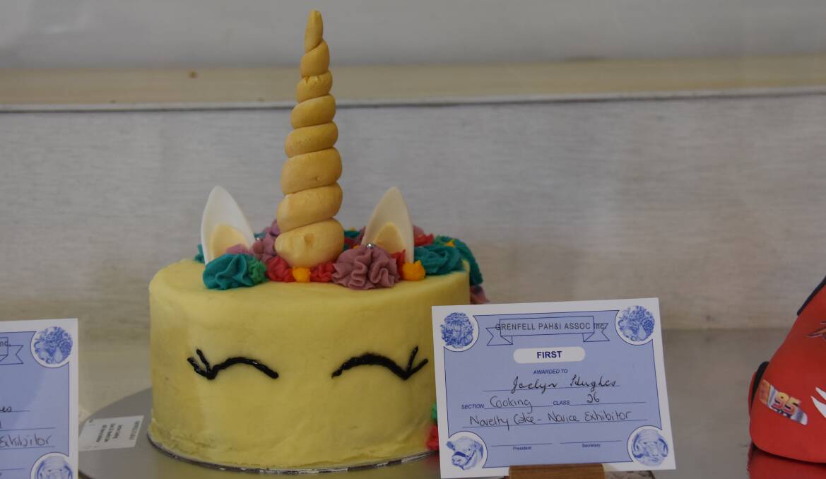 Well done to Jaclyn Hughes for receiving first place for this lovely Unicorn cake.