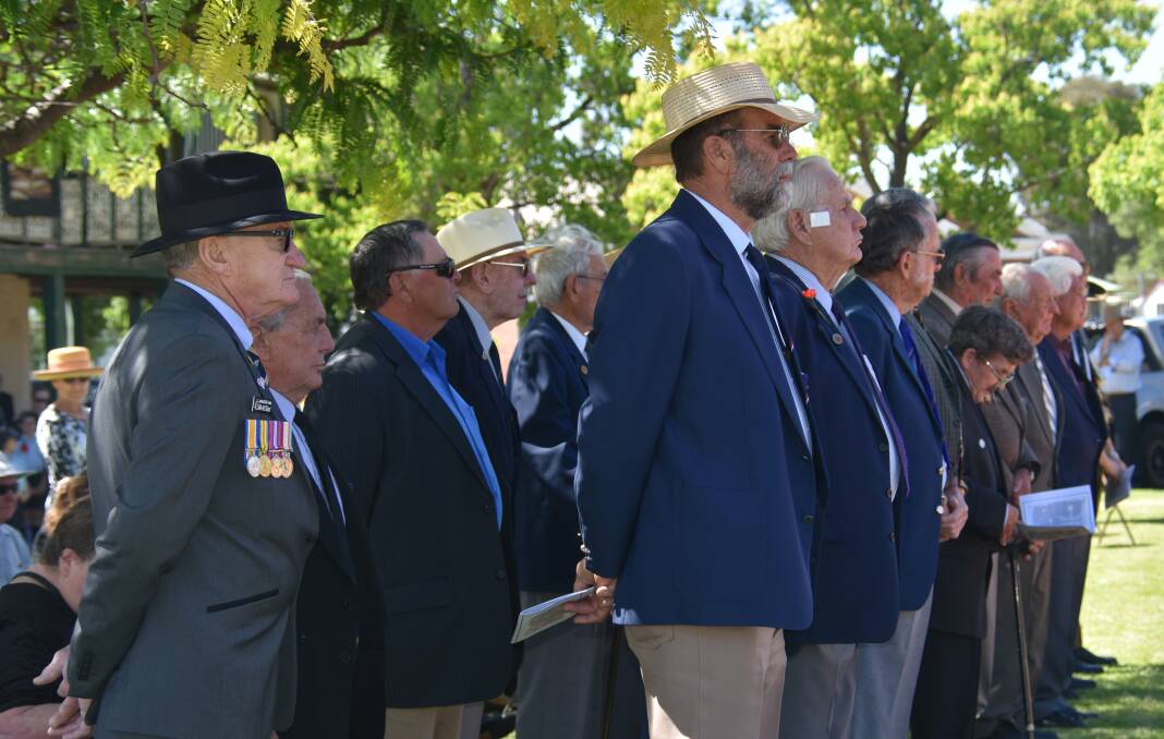 Ex-servicemen and women during the ceremony. 