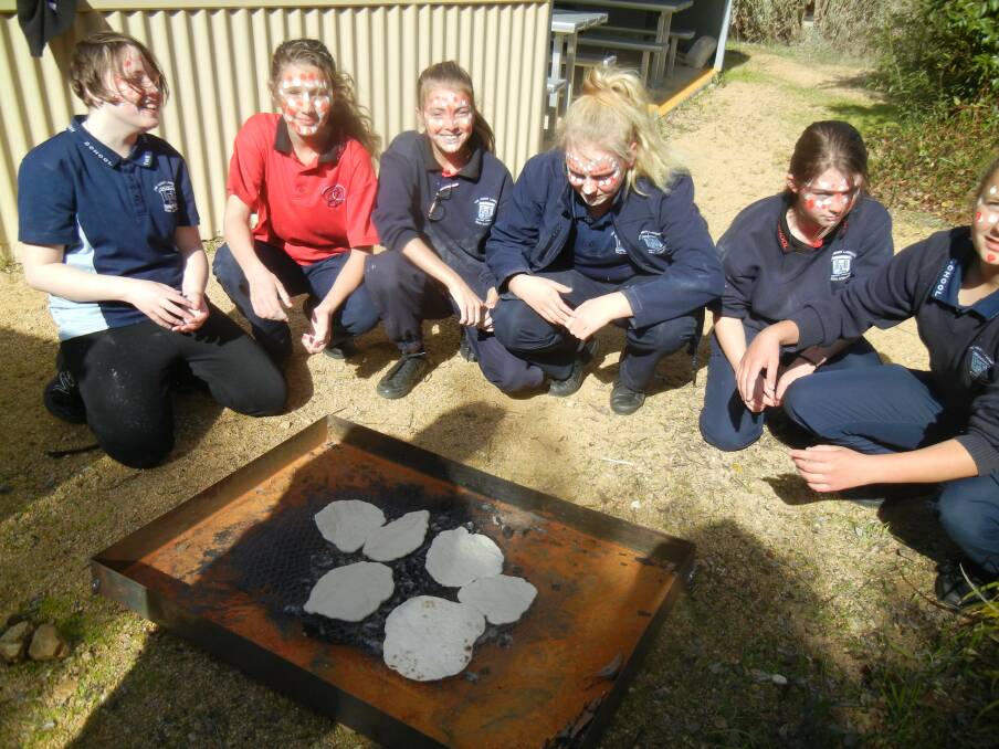 Students enjoyed the experience learning to make Aboriginal tucker including these 'Johnny Cakes.' 