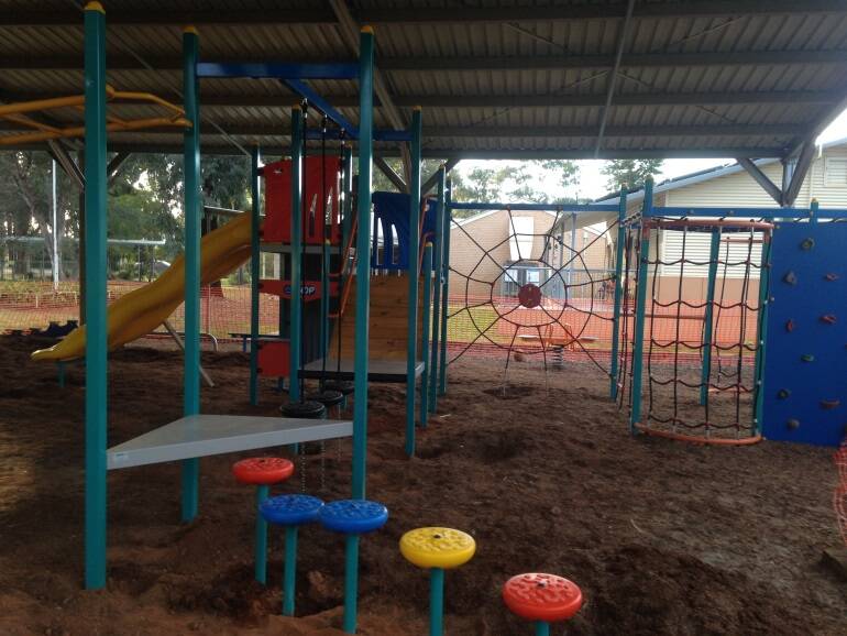 The school P&C have been involved in updating the school's playground equipment. 