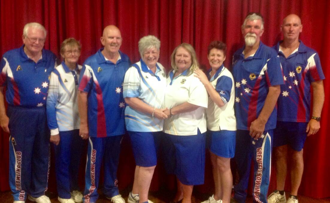 Mixed Fours Championship finals:  Runners-up - Ray Walter, Rosemary Walter, Martin Betcher & Kathy Betcher. Winners - Sandra Paine, Sonia Ingall, Warren Paine and Andrew Armstrong. Image supplied
