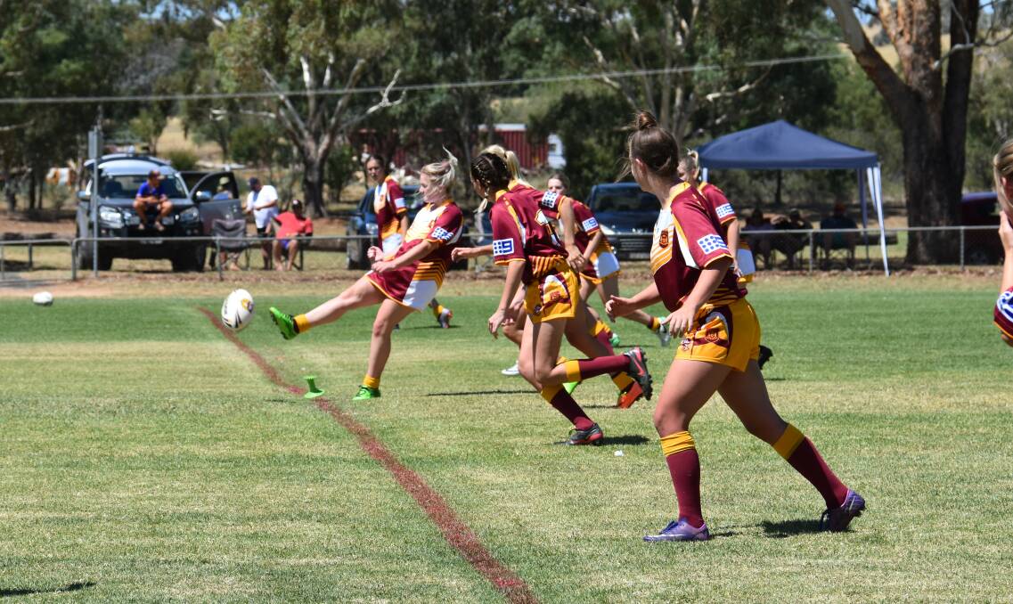 RUGBY LEAGUE: The Woodbridge Cup ladies tackle football at Lawson Oval recently was the first of many big games the Goannas will host this season.