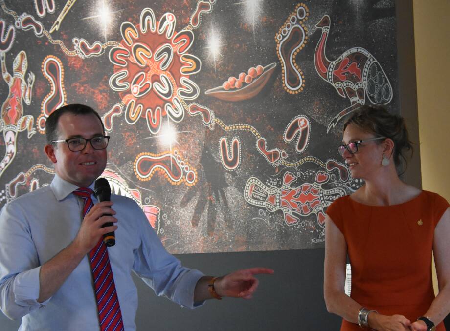 Minister for Skills Adam Marshall with Member for Cootamundra Steph Cooke at the official opening of the new Grenfell TAFE Connected Learning Centre.