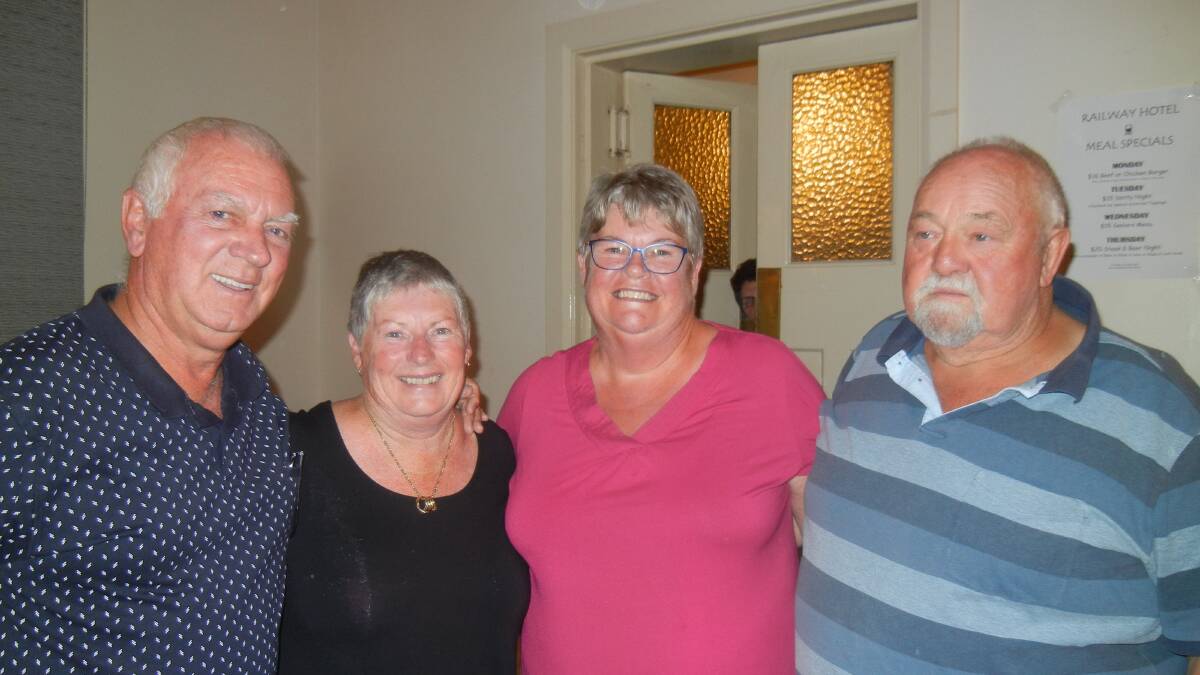 (L-R)  Caravanners, Mick and Mary-Ann Sansom and Helen and Colin Howlett. 