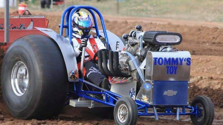 TRACTOR PULL: Thomas West  of Bribbarre participated in the Barmedman modified Tractor Pull, October 13, 2018.