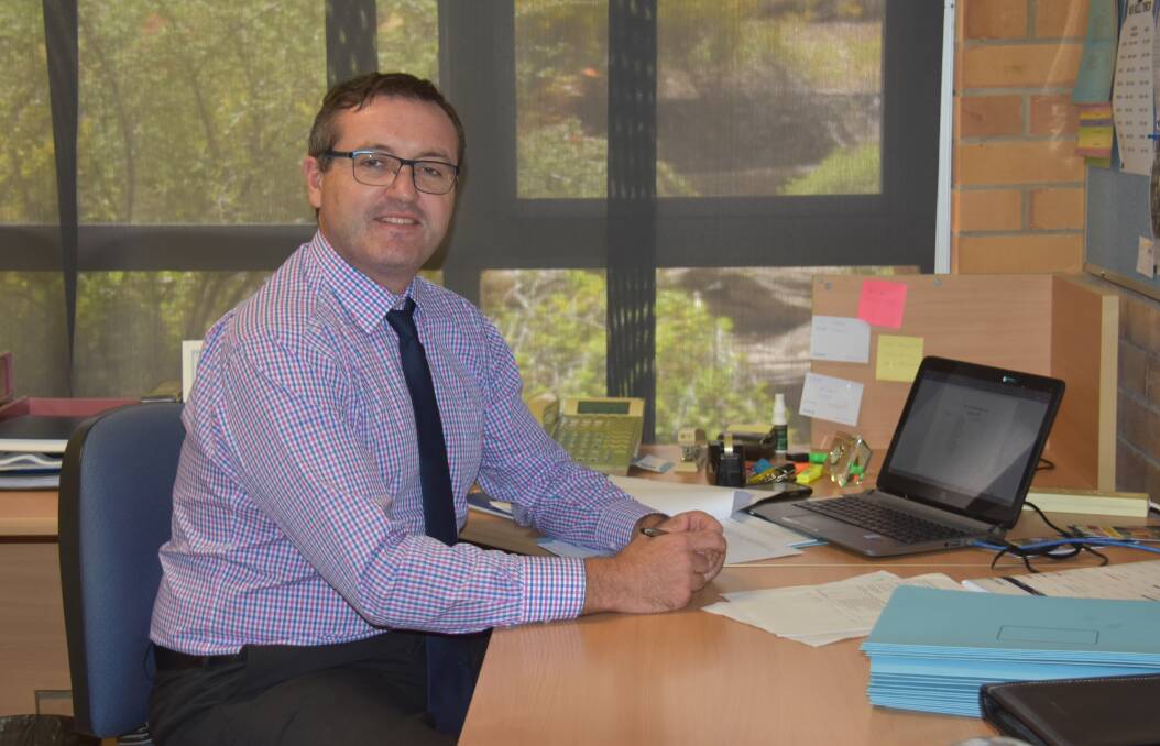 School leader Mr Aaron Flagg is delighted with his new role as principal of The Henry Lawson High School.