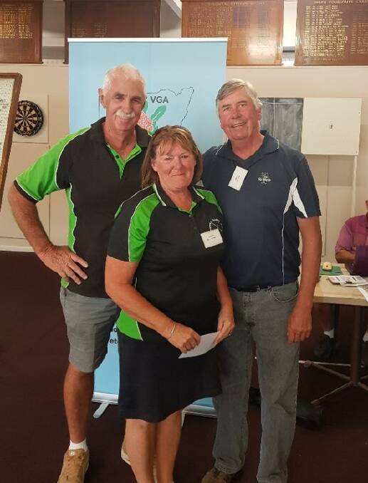NSW Vets 36 Holes Nett winners Peter and Shirley Mawhinney of Grenfell. Photo Grenfell Country Club.