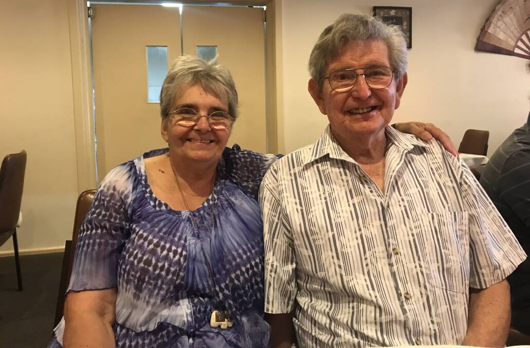 Marie and Denis Hughes celebrate the milestone of Denis's 80th Birthday. Image supplied.