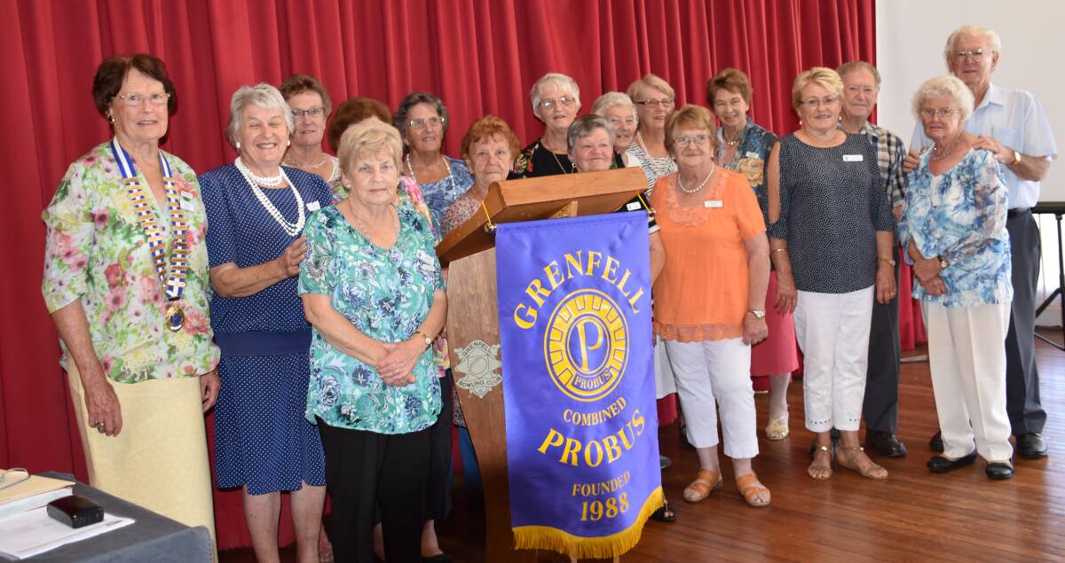 Grenfell Combined Probus Club 2018 committee members.