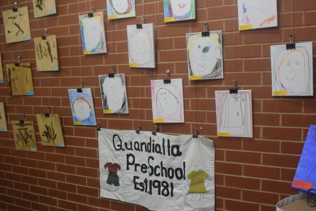 The Quandialla Pre-schoolers' artwork.