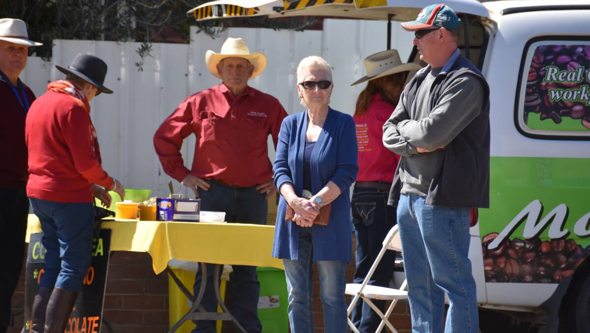 Grenfell Lion's Club provided morning tea for the hungry crowd while Mark and Leanne Staunton provided fresh barista coffee. 