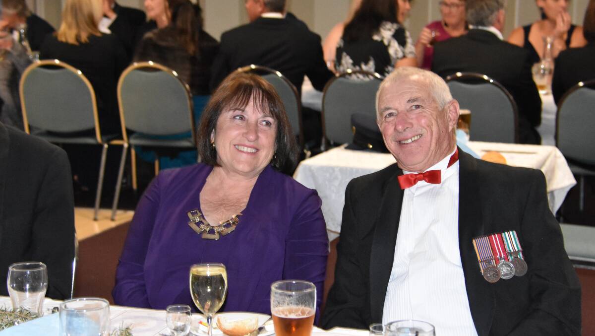 Linda and Keith White at the Grenfell RSL 'Dining In Night'. 