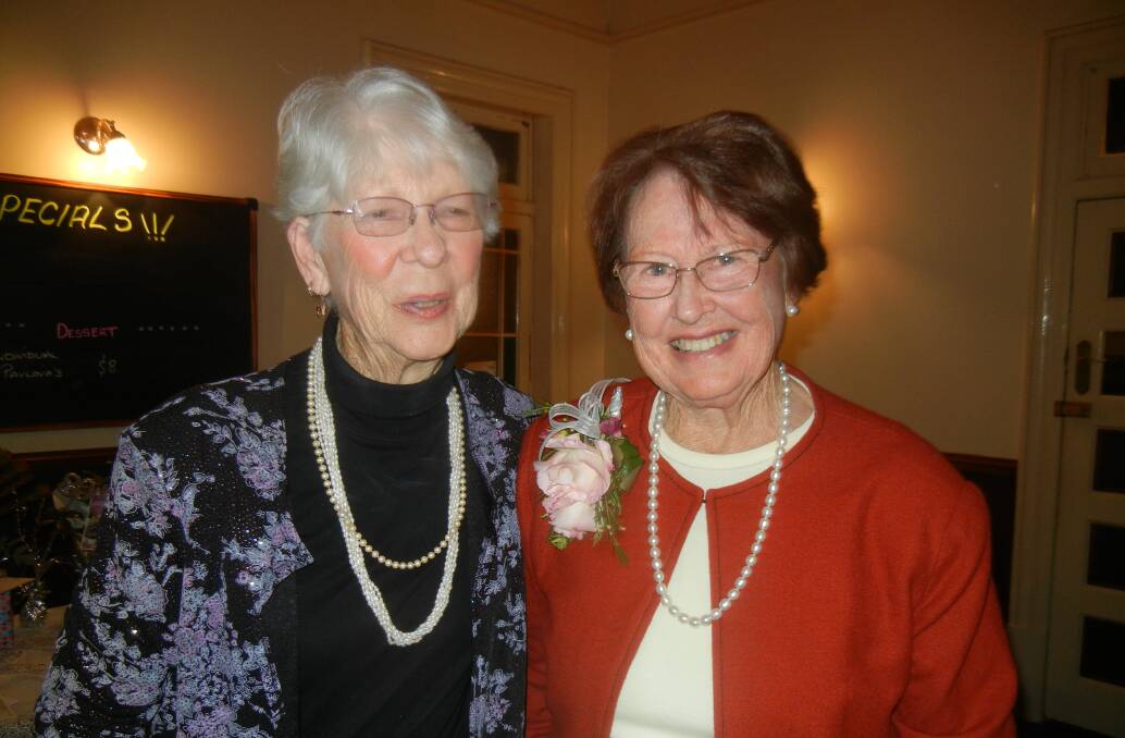 (R) Coral Mitton with her friend and former neighbour Pat Brus at the birthday celebrations. 