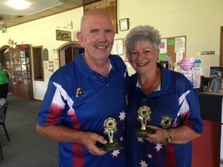 CONGRATULATIONS: Husband and wife duo, Martin and Kathy Betcher, were runners-up in the District Pairs finals played in Young at the weekend. Image supplied 