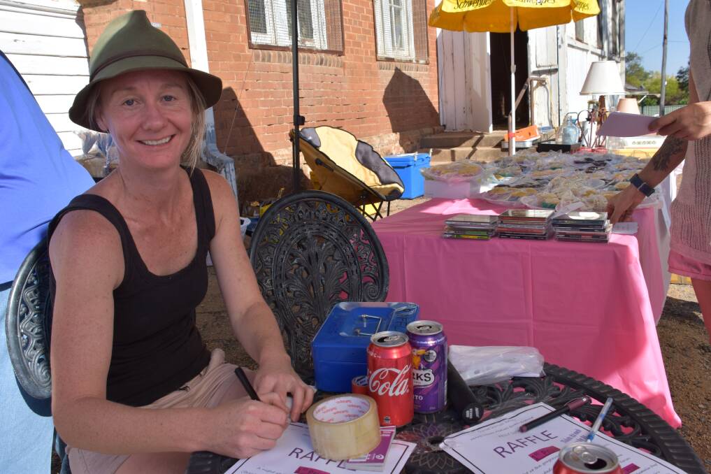GDS Festival Queen entrant Kelly Luthje at her Car Boot Sale fundraiser last Saturday April 21.
