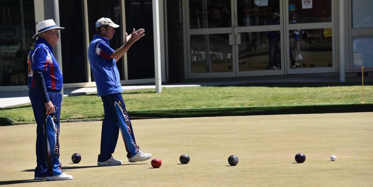 LAWN BOWLS: Grenfell Bowlers on the green during a recent tournament. 