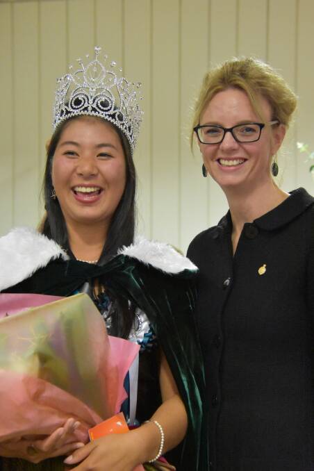 2018 Festival Charity Queen with Member for Cootamundra Steph Cooke MP following the announcement at the Awards Presentation Reception in Grenfell on Saturday June 9. 