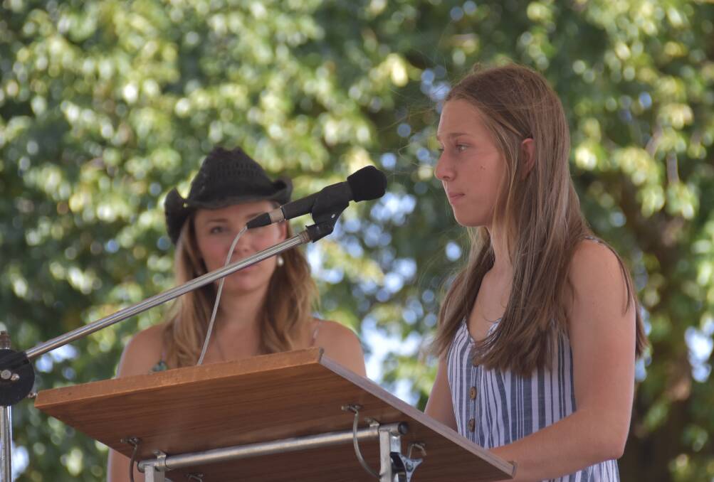 Anna Hunt thanks The Henry Lawson High School for her Australia Day nomination. 