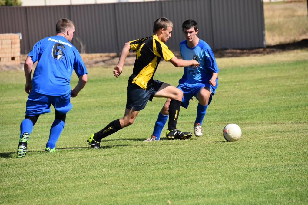 Grenfell Stinger Andrew Knight during a recent match at Lawson Oval. 