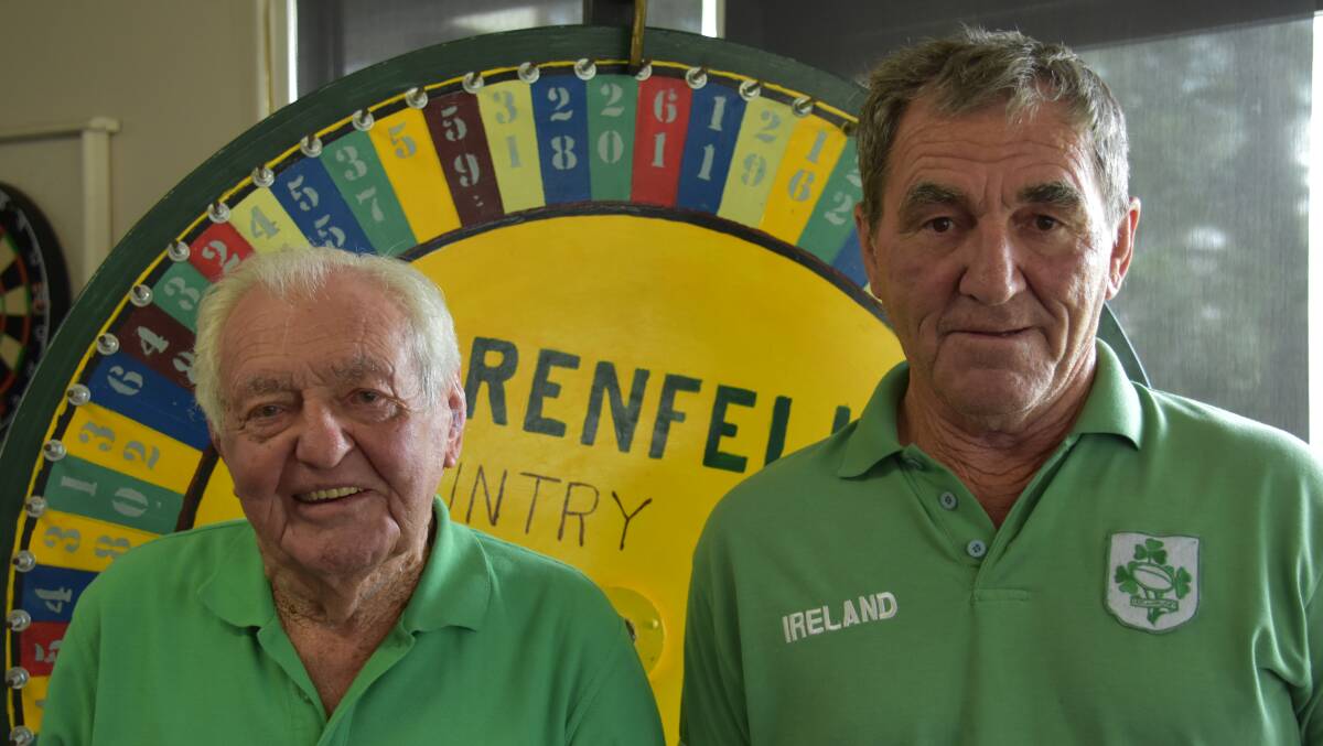 Jack and John Grant at the St Patrick's Day J&J Grant Golf Tournament held at the Grenfell Country Club. 