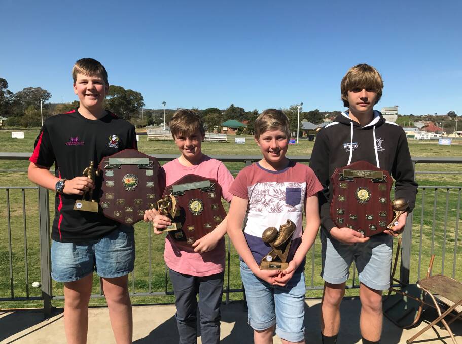 YU14s awards went to: Best and fairest George Mitton, most improved Hugh Wilson, continuous effort Harrison Starr and players player Gus Kelly. Photo L Robinson