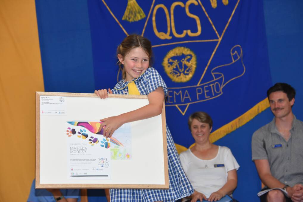 Matilda Morley was presented with the Operation Art Award for her work titled “Over the Rainbow”. 