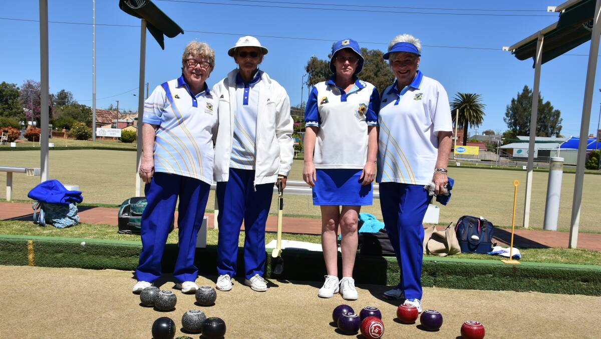 Grenfell lady bowlers prepare for competition.