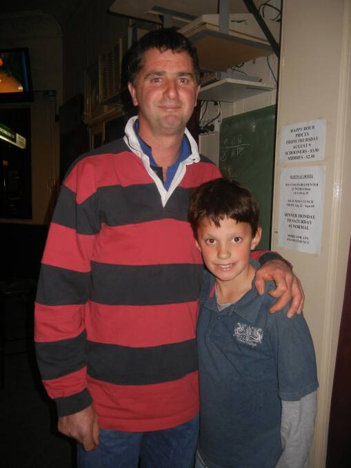 Father and son Glenn and Matt Gault, 2012.