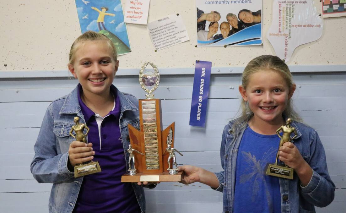 Penny Hughes and Alyssa Heathcote with their awards. Image supplied