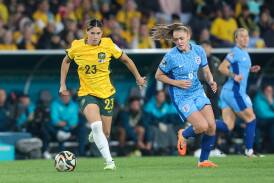 Ballarat export Kyra Cooney-Cross in action for the FIFA Women's World Cup match between Australia and England at Stadium Australia on August 16, 2023. Picture by Adam McLean