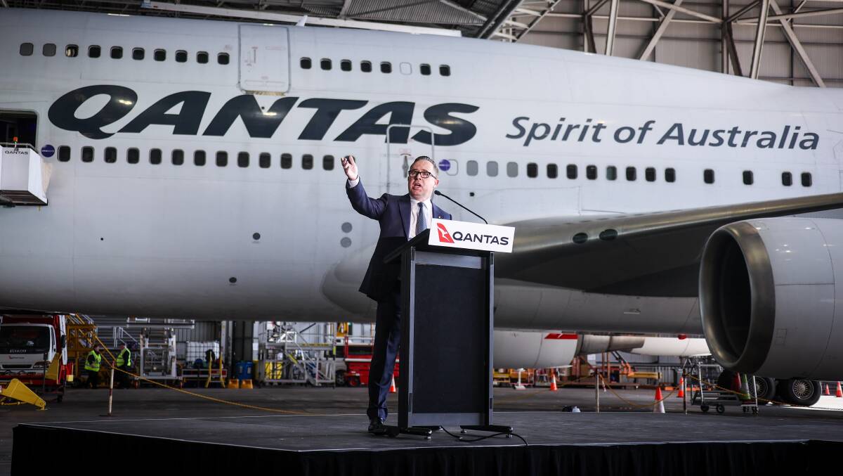 Qantas CEO Alan Joyce indicated international passengers could be required to prove they have been vaccinated against COVID-19. Picture: Getty Images