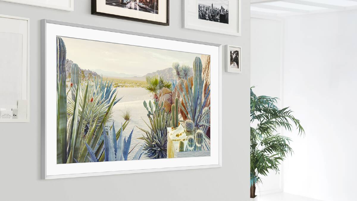 With more than 1400 artworks, The Frame TV provides a novel way of bringing natural elements into your home decor. From $919 at samsung.com/au. 