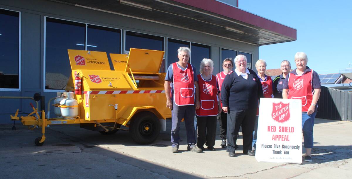 Major Louise Nicholson with volunteers from the Salvation Army launched the Red Shield Appeal earlier this month. 