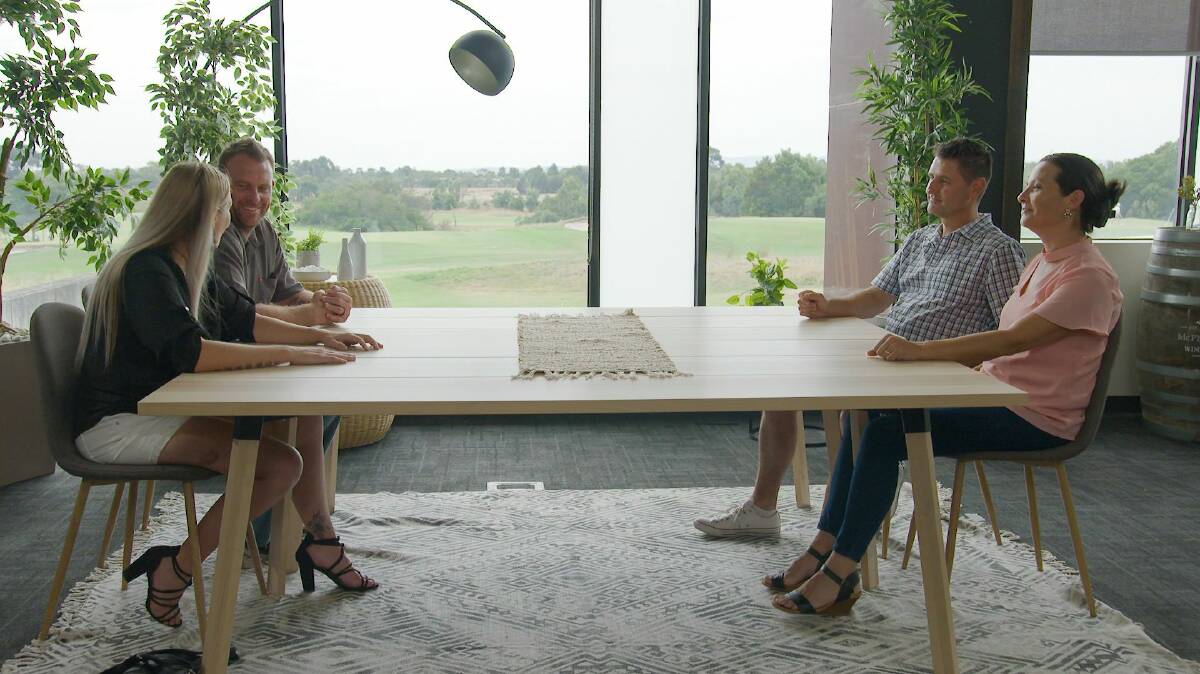 At the end of the swap, the couples come face to face in an emotionally charged meeting to discuss their experiences. Photo: Channel Seven.