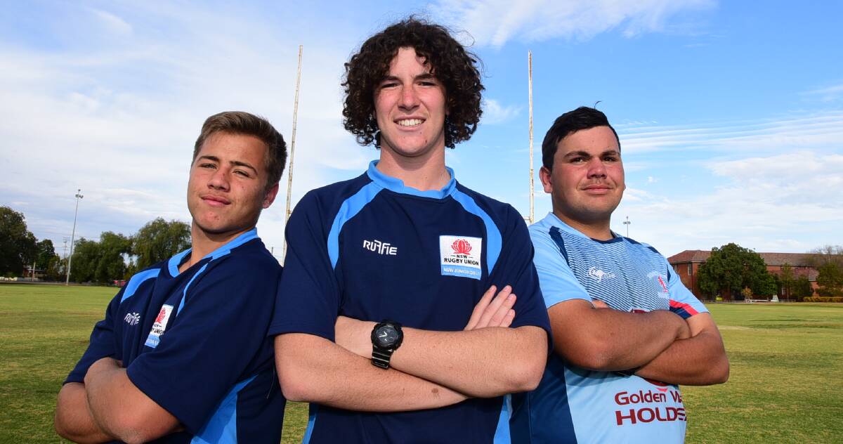 TALENT: Max Rumble (left), Nick Tighe and Connor Watts have enjoyed hugely successful seasons. Photo: BELINDA SOOLE