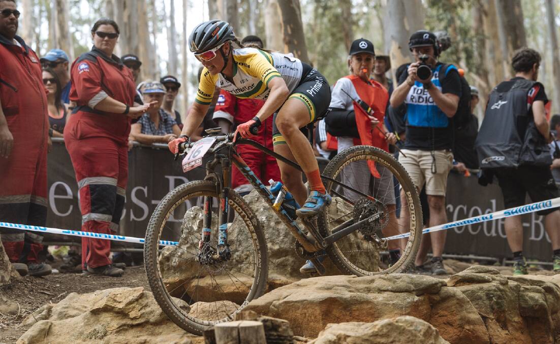 Canberra mountain bike cross country racer Rebecca McConnell stepped up on the world stage.